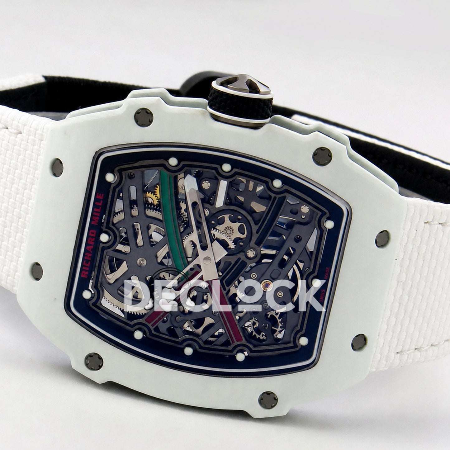 Richard Mille RM67-02 White NTPT UAE Green/Red/Black Skeleton Dial CRMA7 Super Clone