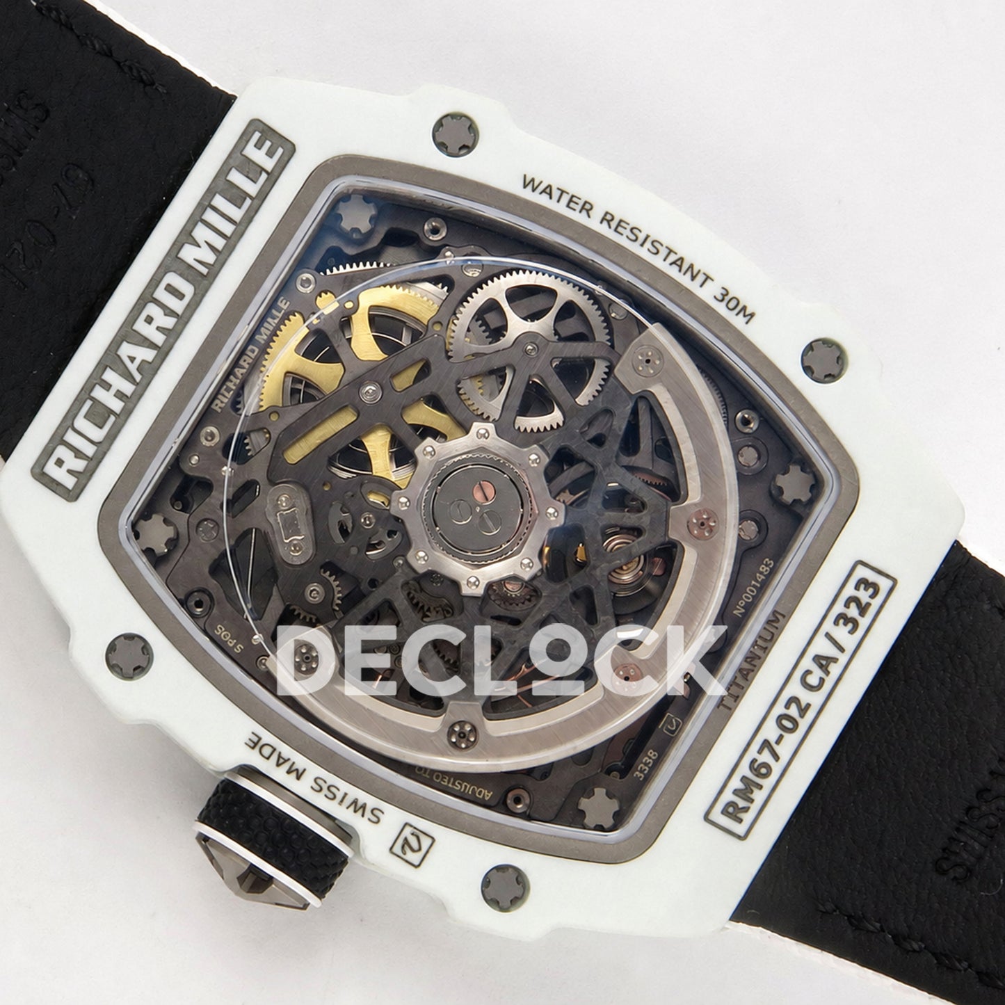 Richard Mille RM67-02 White NTPT UAE Green/Red/Black Skeleton Dial CRMA7 Super Clone