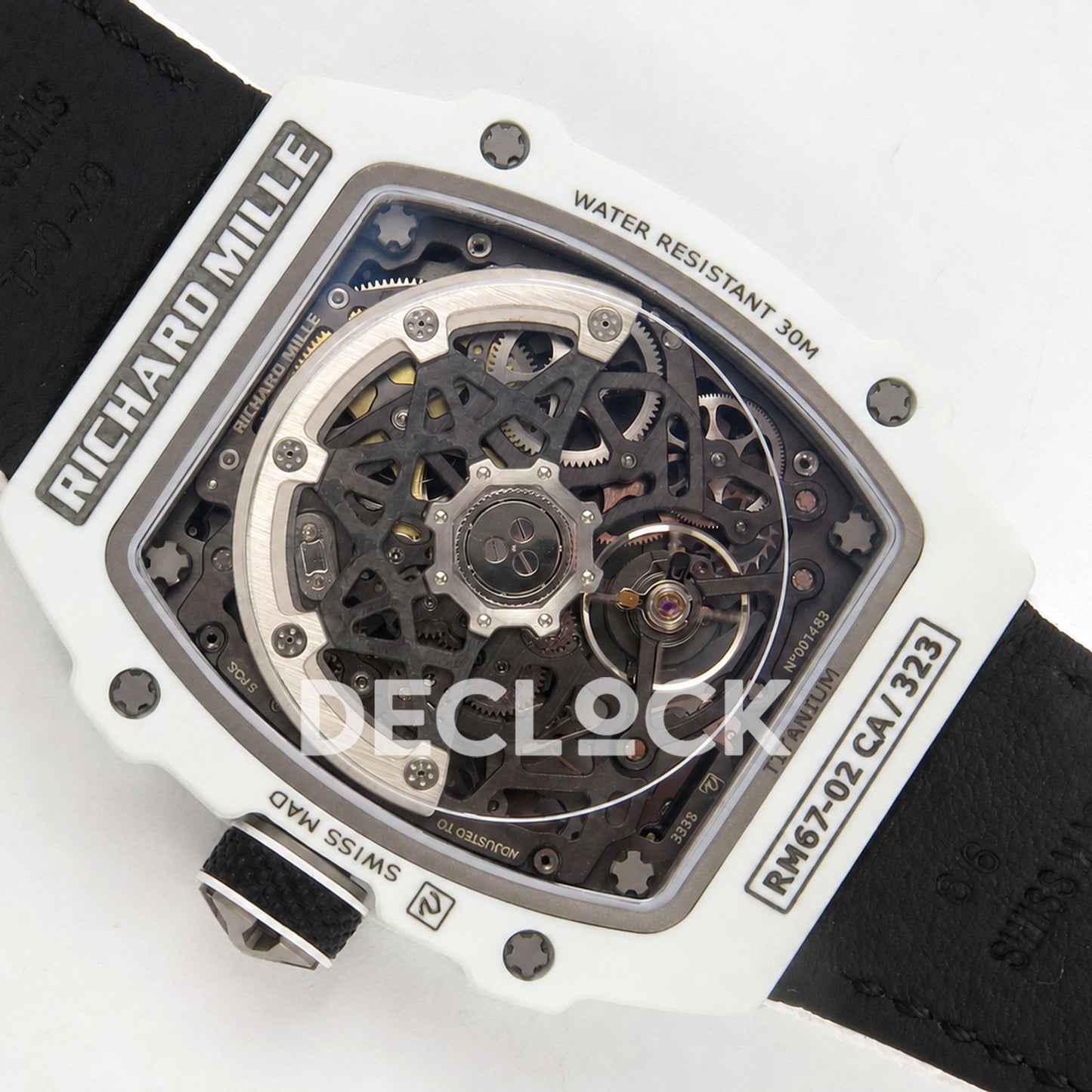 Richard Mille RM67-02 White NTPT UAE Green/Red/Black Skeleton Dial CRMA7 Super Clone