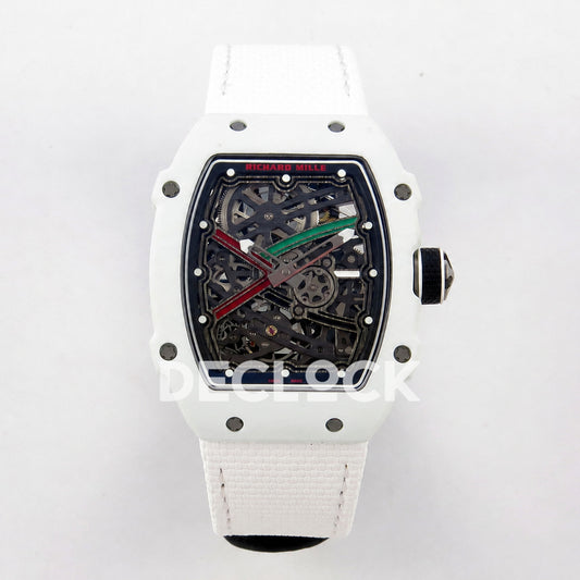 Richard Mille RM67-02 White NTPT UAE Green/Red/Black Skeleton Dial CRMA7 Super Clone