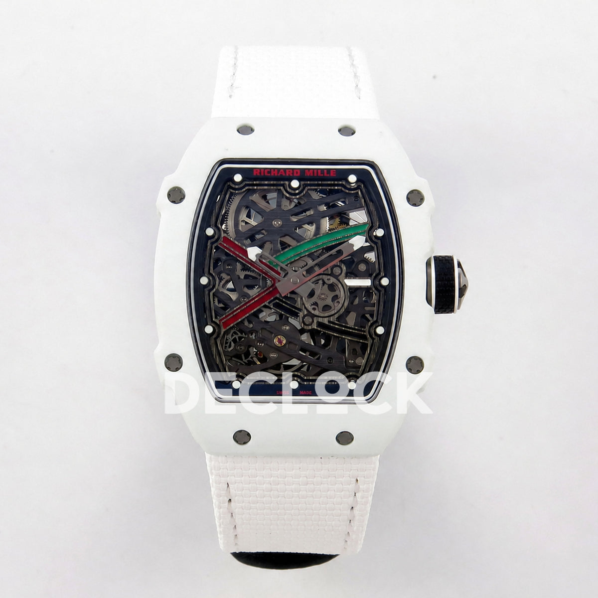 Richard Mille RM67-02 White NTPT UAE Green/Red/Black Skeleton Dial CRMA7 Super Clone