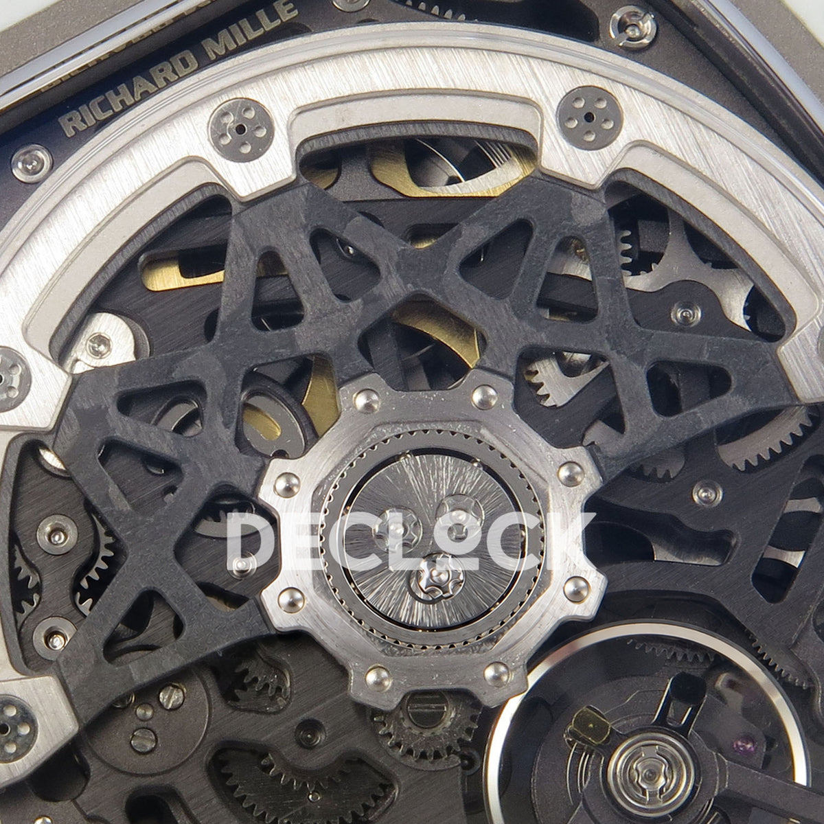Richard Mille RM67-02 RICH White France Pro V2 replica - original skeleton rotor macro and screws