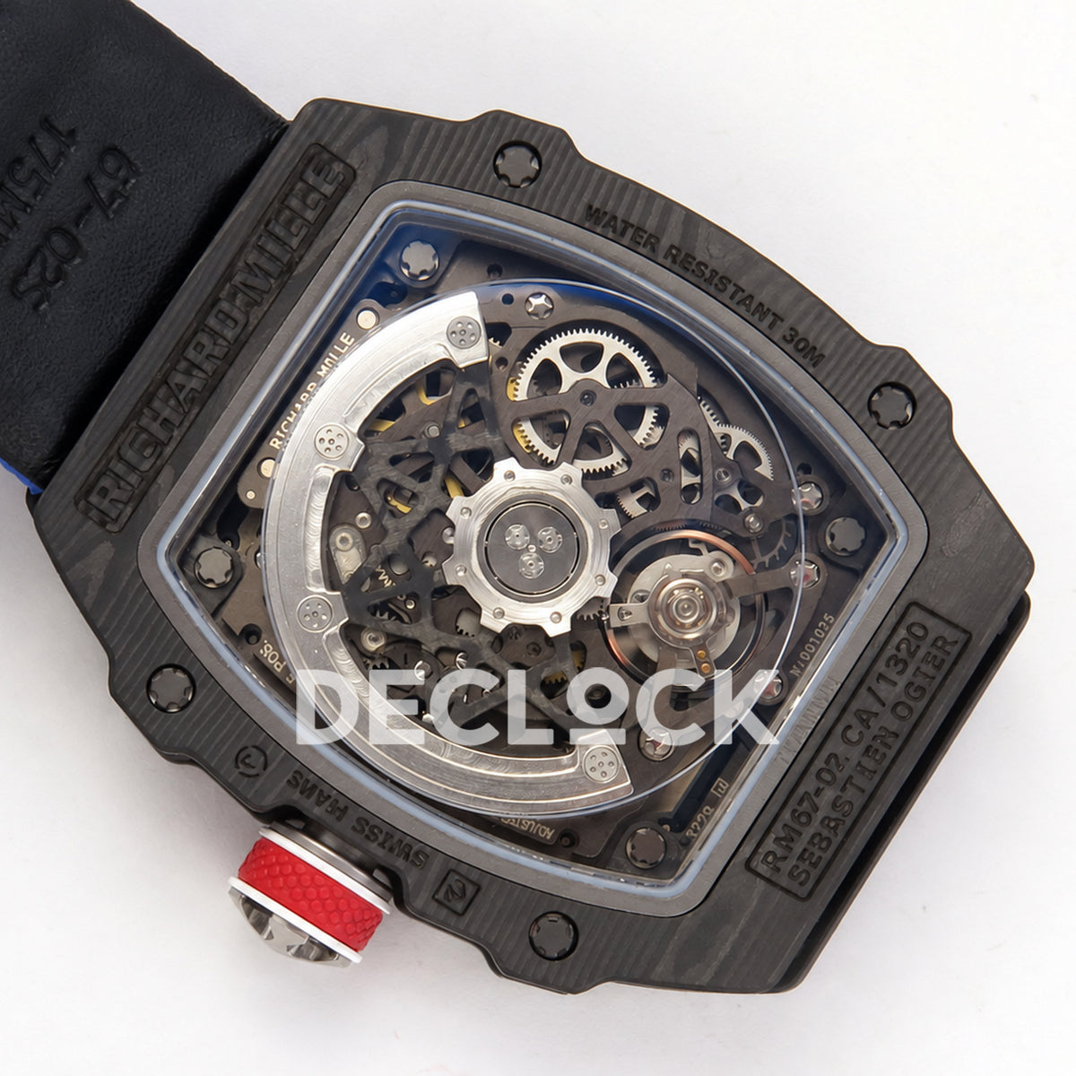 Richard Mille RM67-02 UMI V3 Black France — caseback rotor view