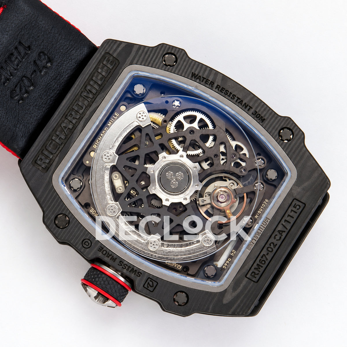 Richard Mille RM67-02 UMI V3 black NTPT Italy Miyota 9015 CRMA7 — caseback rotor view
