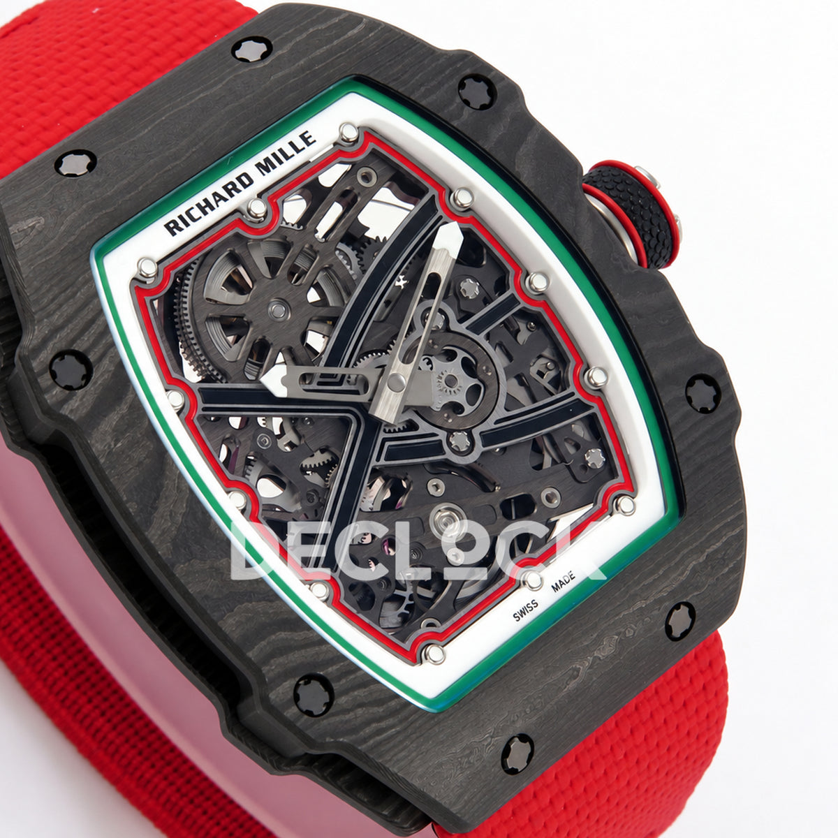 Richard Mille RM67-02 UMI V3 black NTPT Italy Miyota 9015 CRMA7 — dial detail