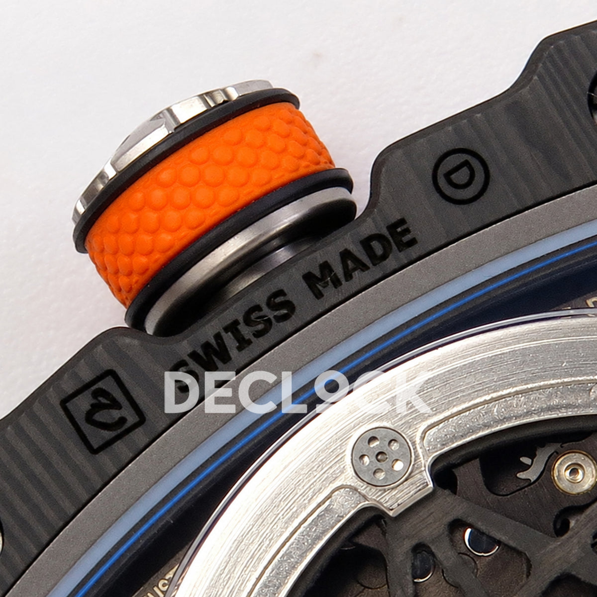 Richard Mille RM67-02 UMI V3 Black McLaren — crown and caseback detail