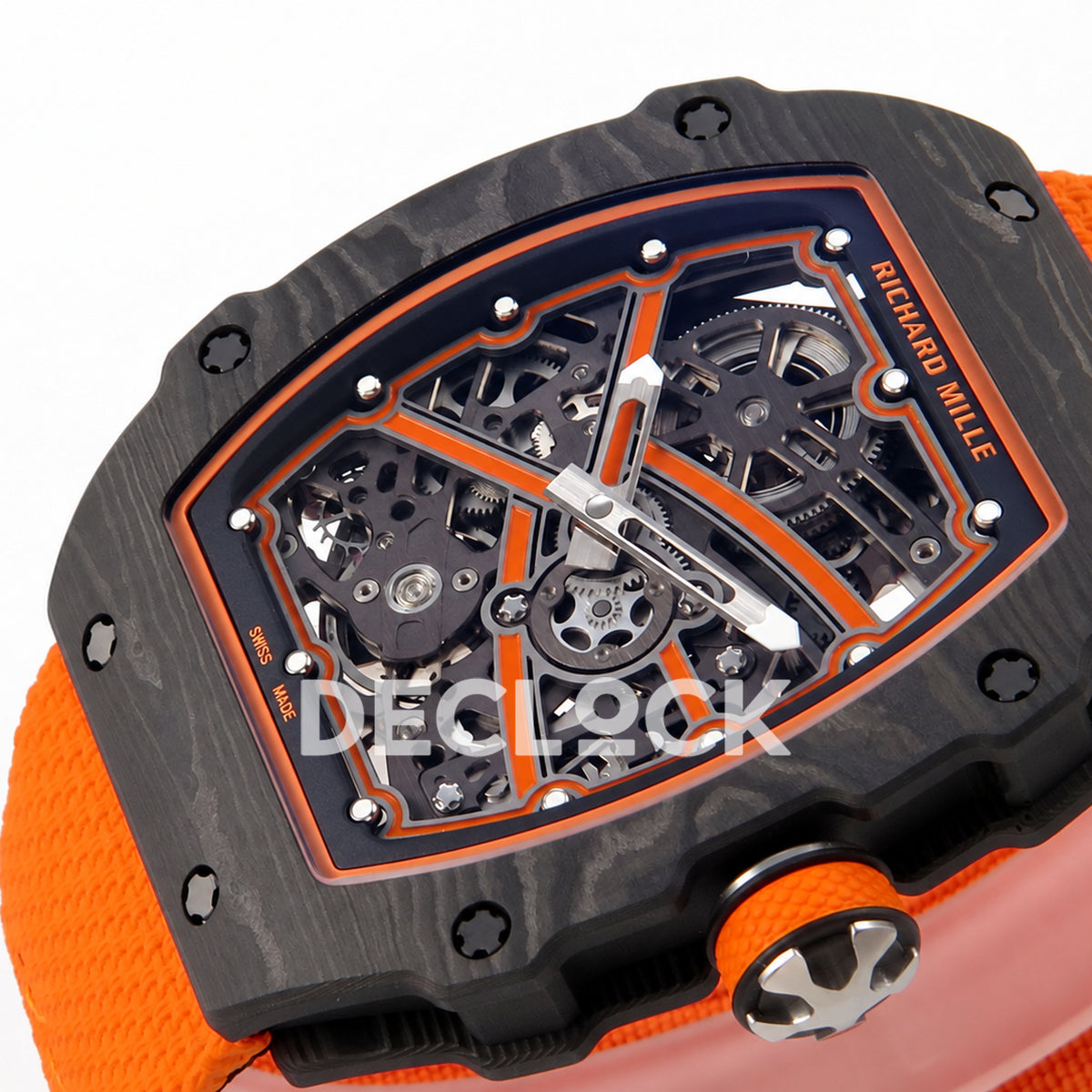 Richard Mille RM67-02 UMI V3 Black McLaren — crown side dial view