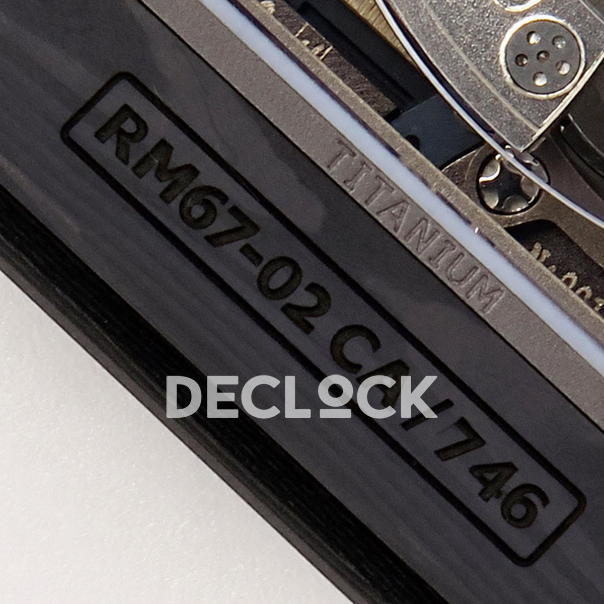 Richard Mille RM67-02 UMI V3 Black McLaren — reference engraving