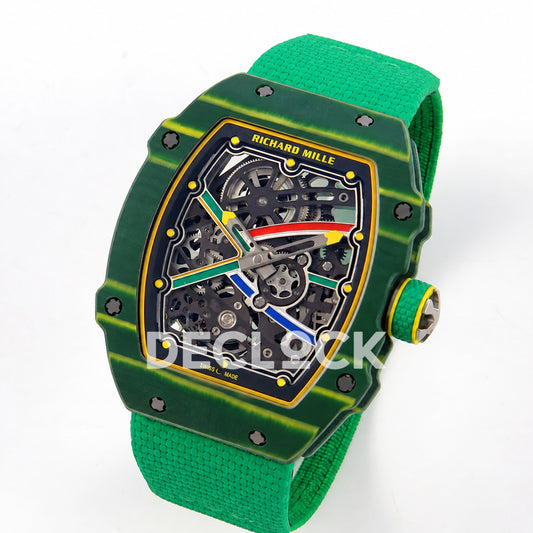 Richard Mille RM67-02 UMI V3 Green South Africa — angled dial view