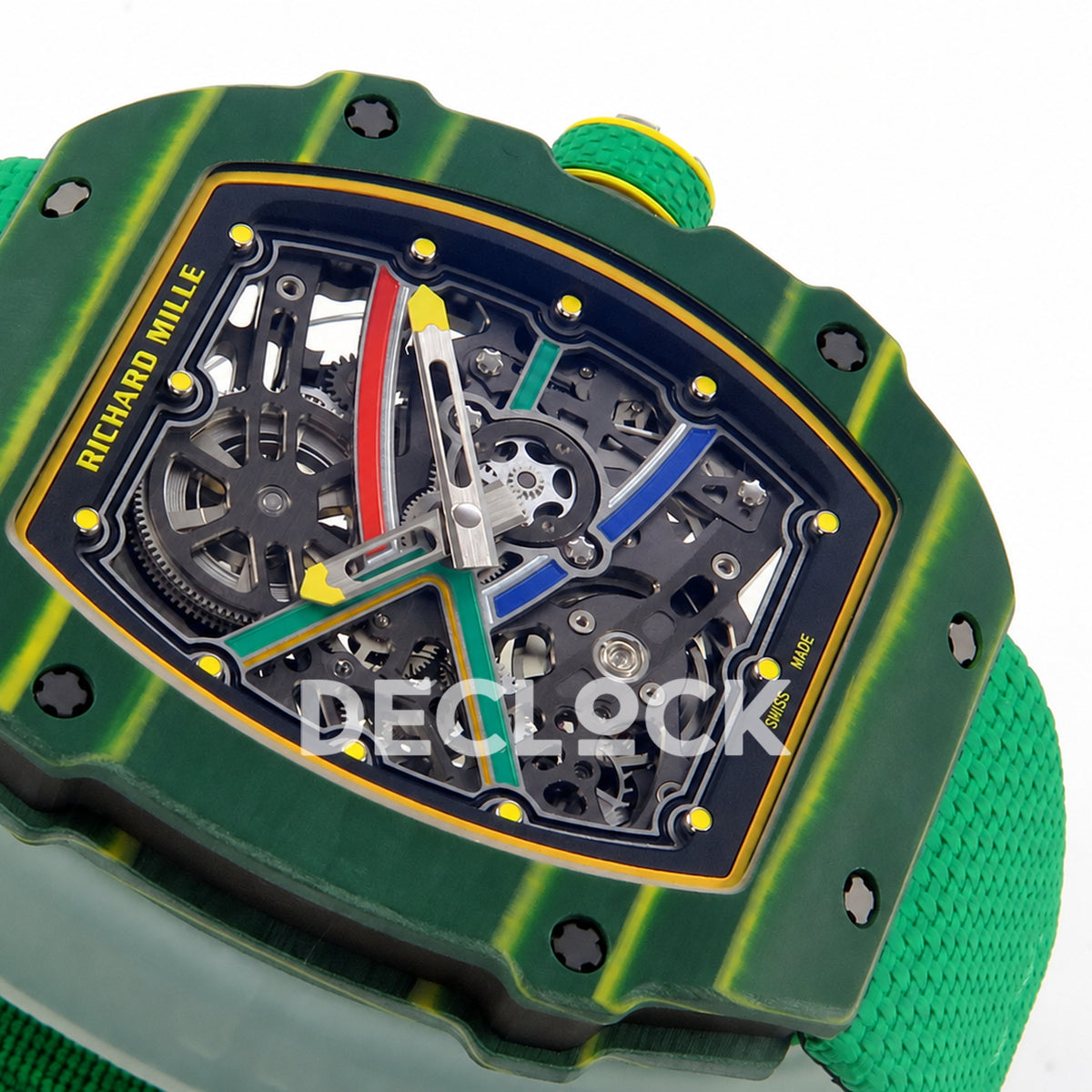 Richard Mille RM67-02 UMI V3 Green South Africa — angled skeleton detail
