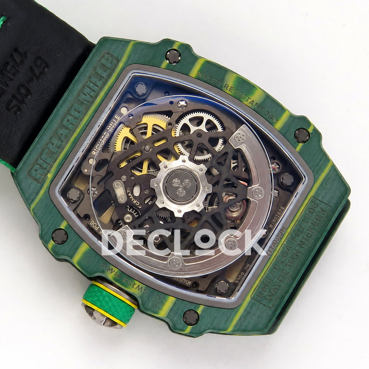 Richard Mille RM67-02 UMI V3 Green South Africa — caseback view