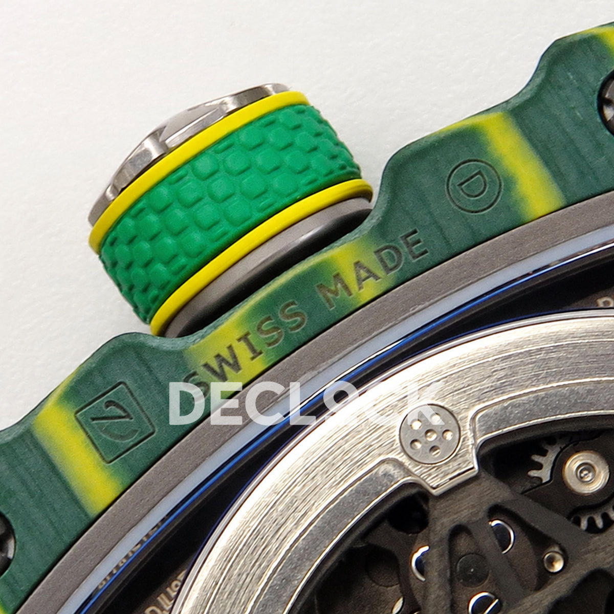 Richard Mille RM67-02 UMI V3 Green South Africa — crown and caseback detail