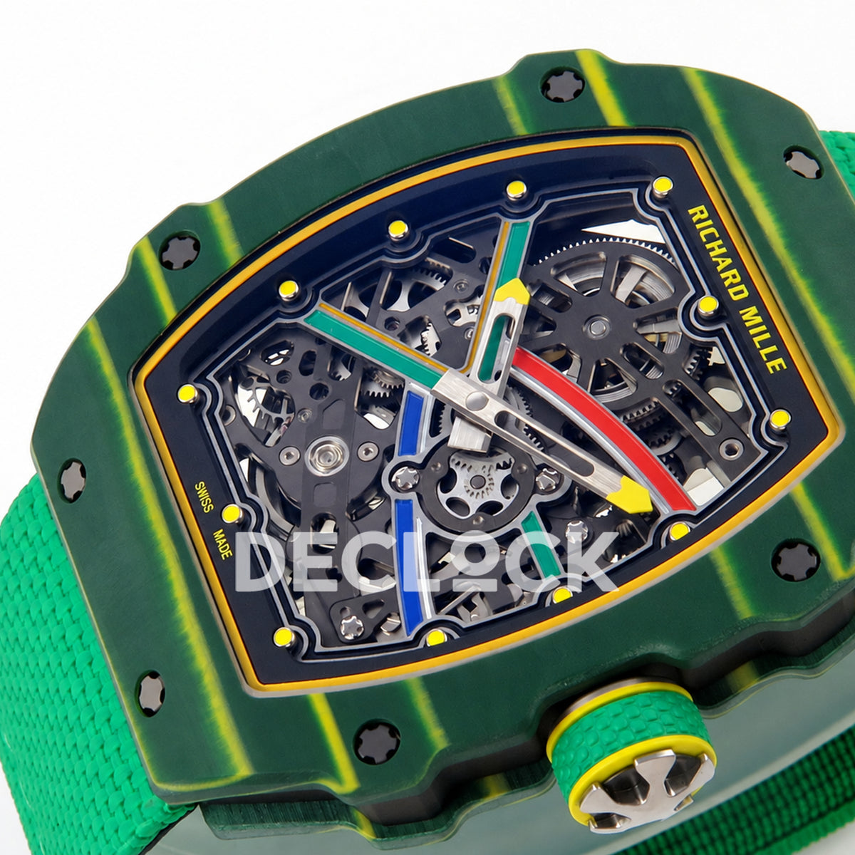 Richard Mille RM67-02 UMI V3 Green South Africa — crown side dial view