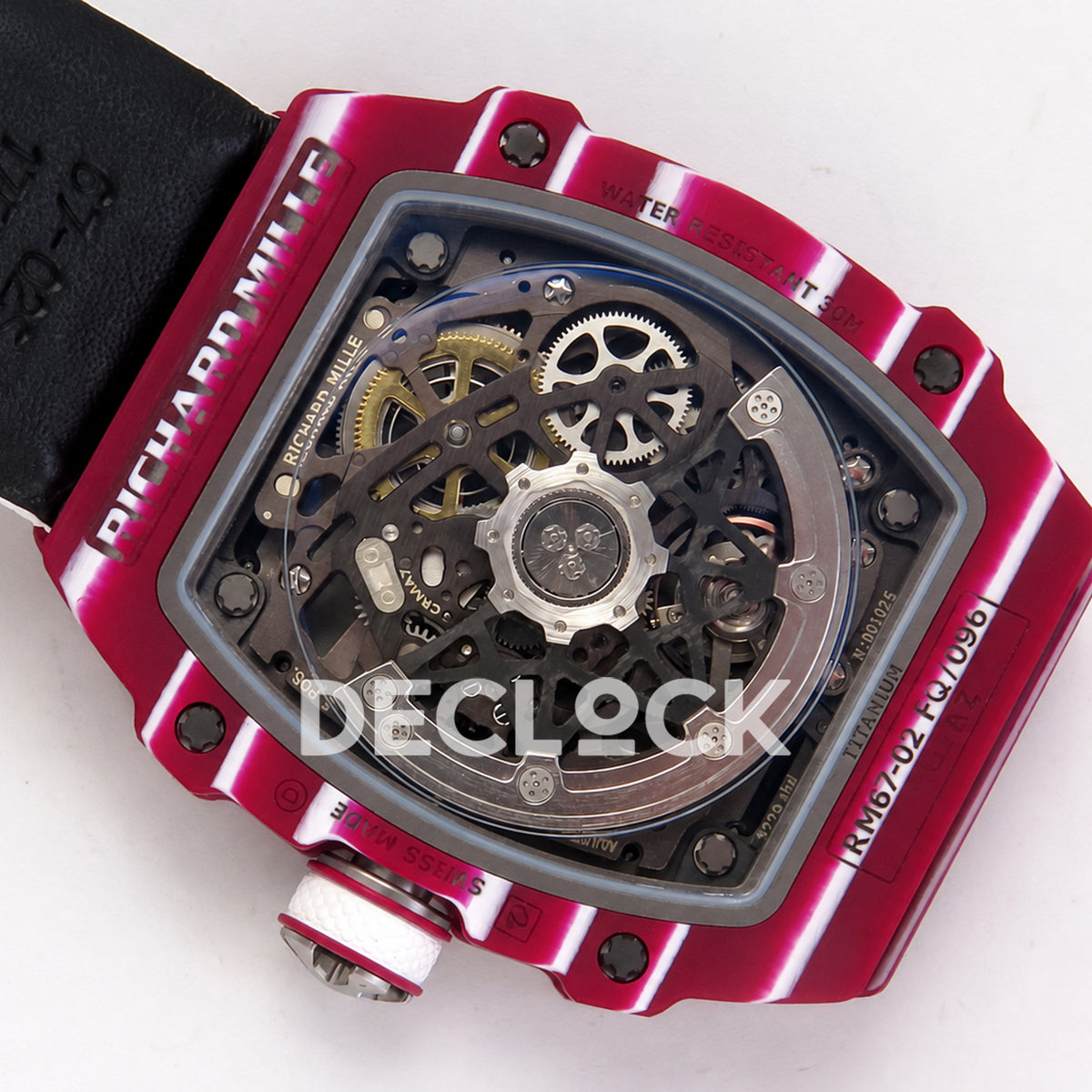 Richard Mille RM67-02 UMI V3 Purple Mutaz — caseback rotor view