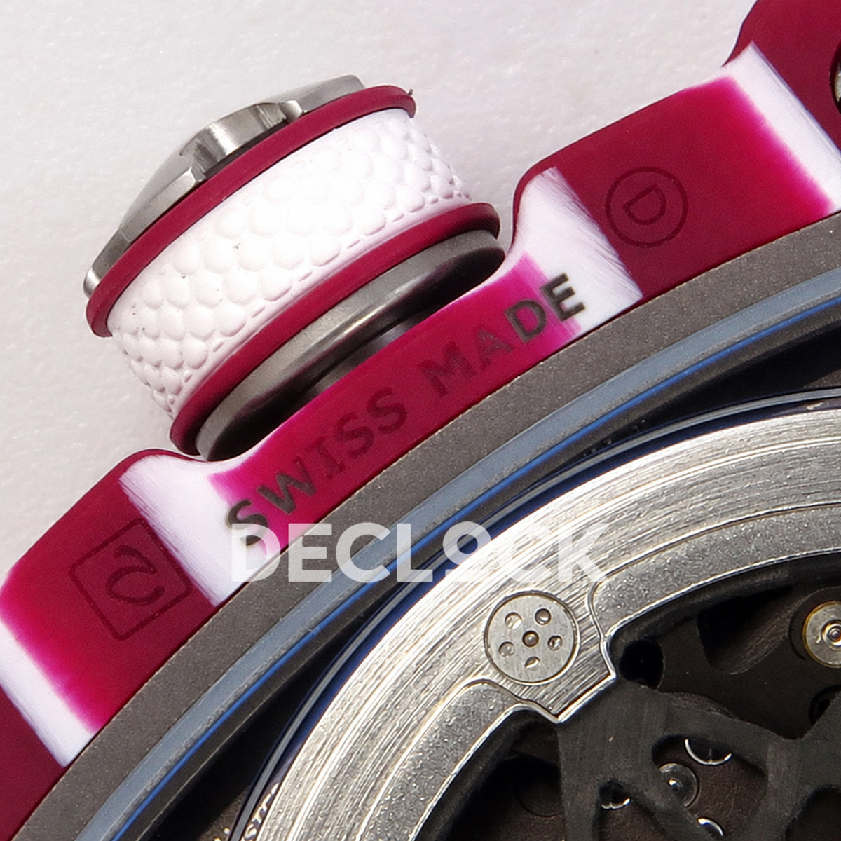 Richard Mille RM67-02 UMI V3 Purple Mutaz — crown and caseback detail