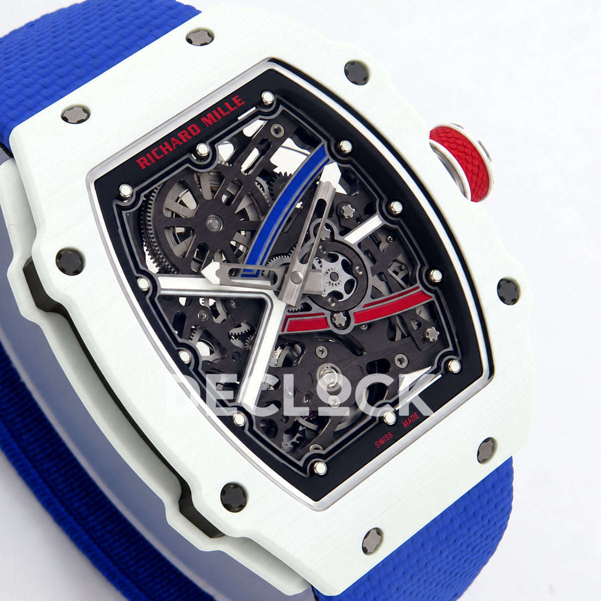 Richard Mille RM67-02 UMI V3 white NTPT France Miyota 9015 CRMA7 — dial detail