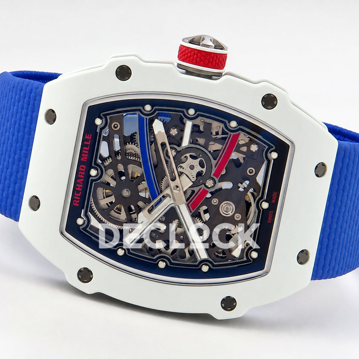 Richard Mille RM67-02 UMI V3 white NTPT France Miyota 9015 CRMA7 — full watch side angle