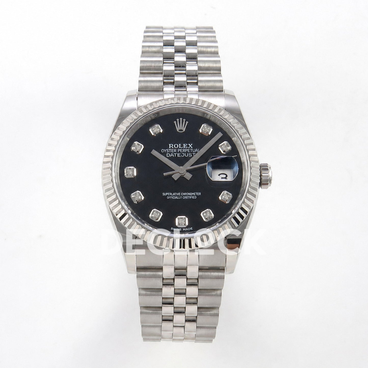 Rolex Datejust 36mm 116234 Black Diamond Dial JRF VR3135 Replica