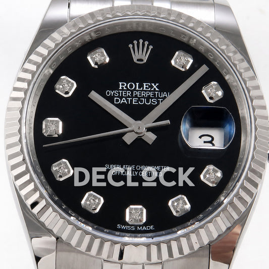 Rolex Datejust 36mm 116234 Black Diamond Dial JRF VR3135 Replica