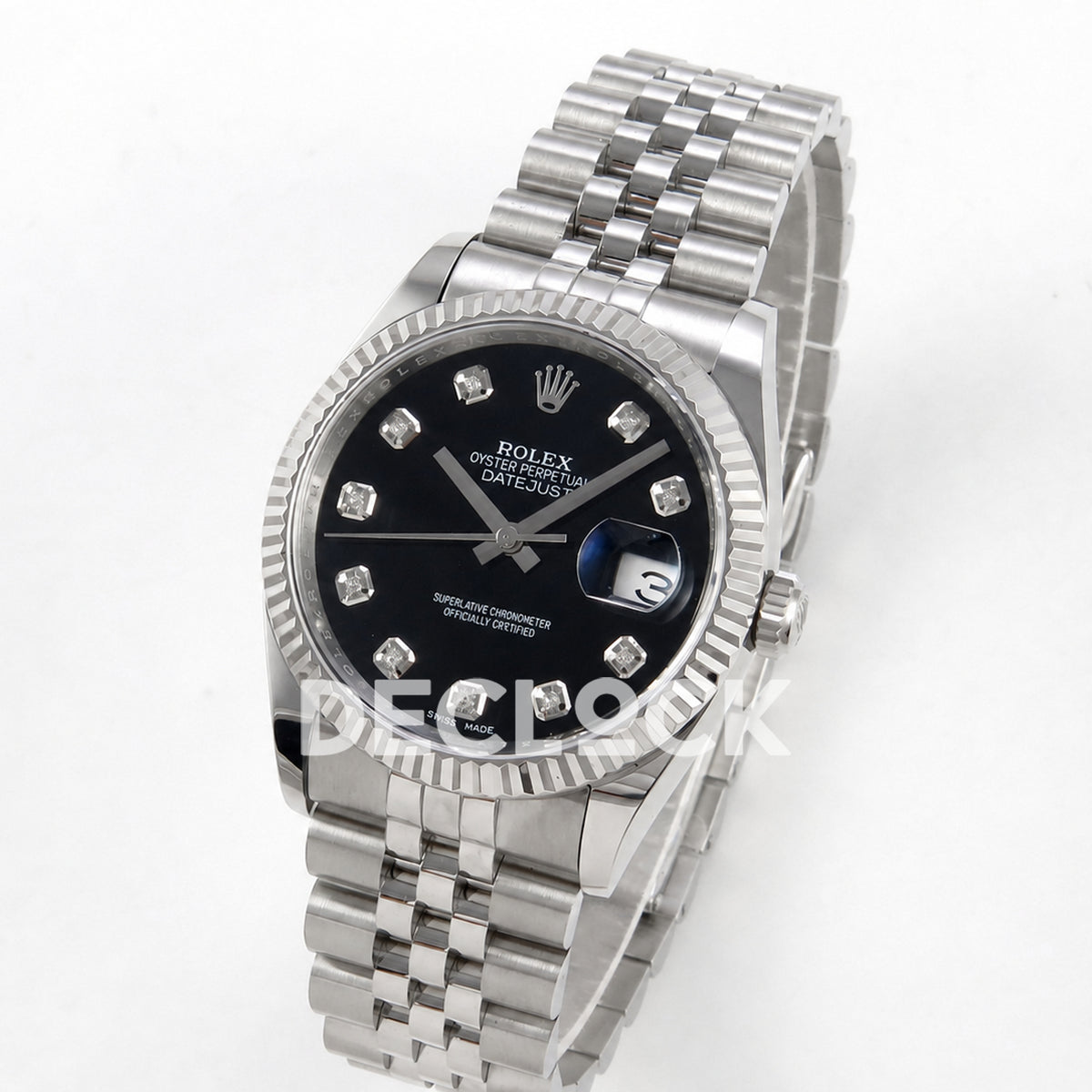 Rolex Datejust 36mm 116234 Black Diamond Dial JRF VR3135 Replica