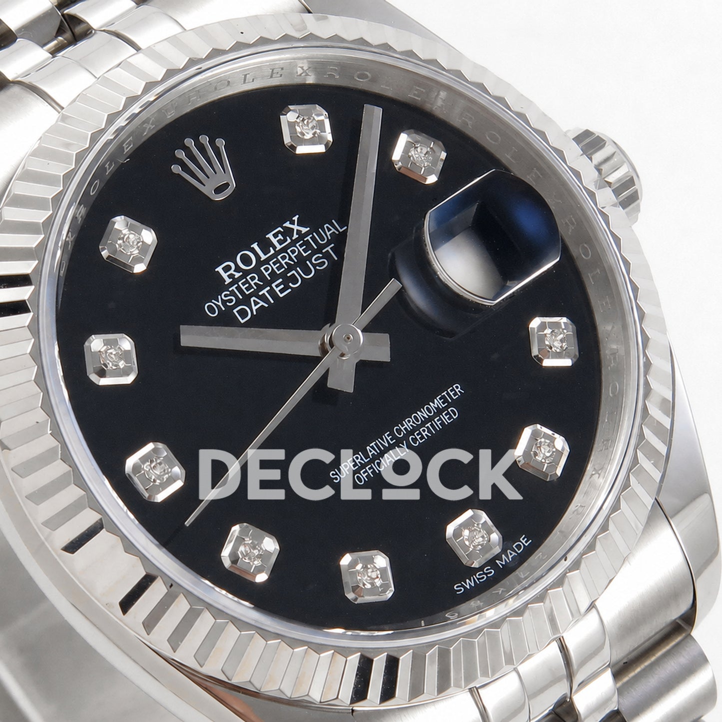 Rolex Datejust 36mm 116234 Black Diamond Dial JRF VR3135 Replica