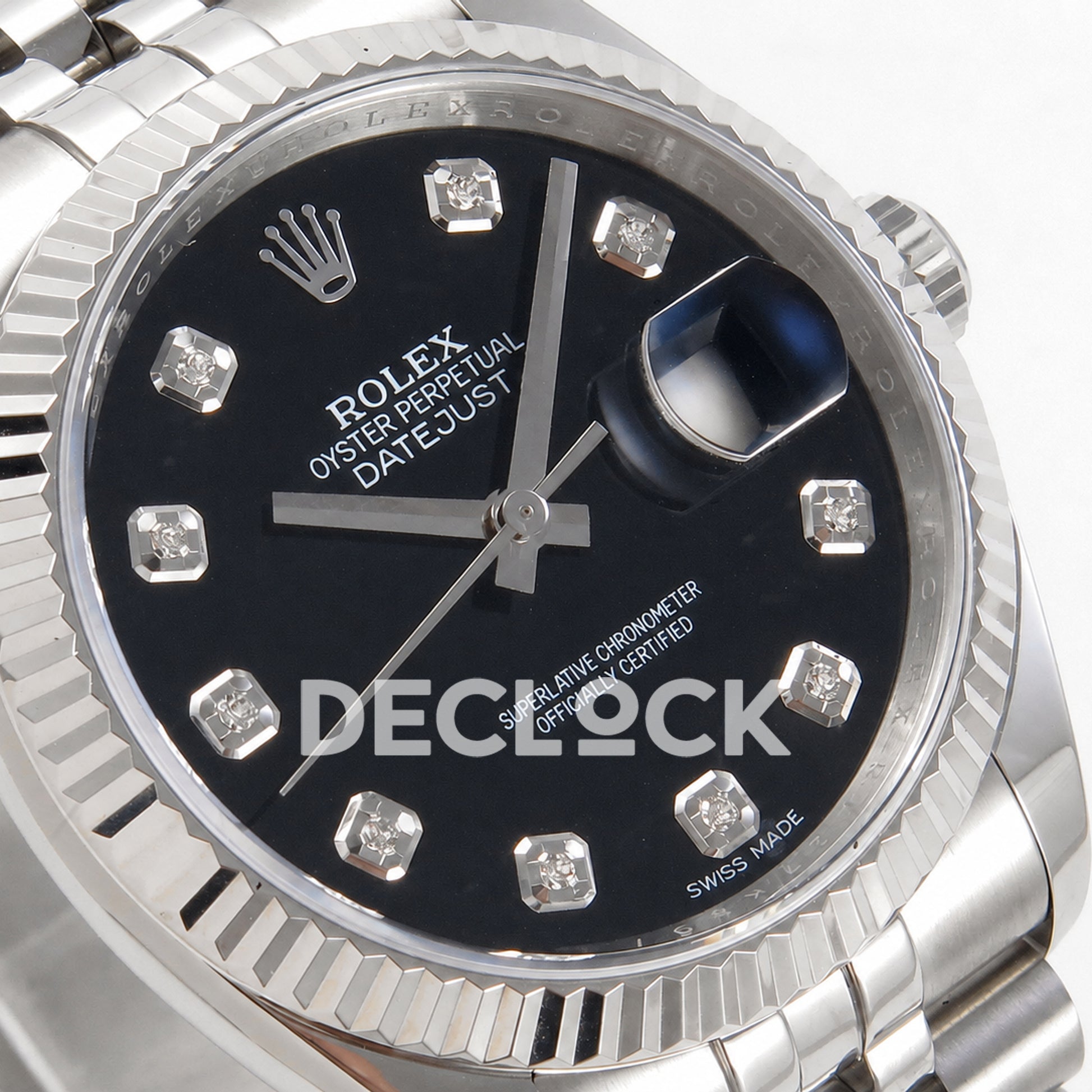Rolex Datejust 36mm 116234 Black Diamond Dial JRF VR3135 Replica