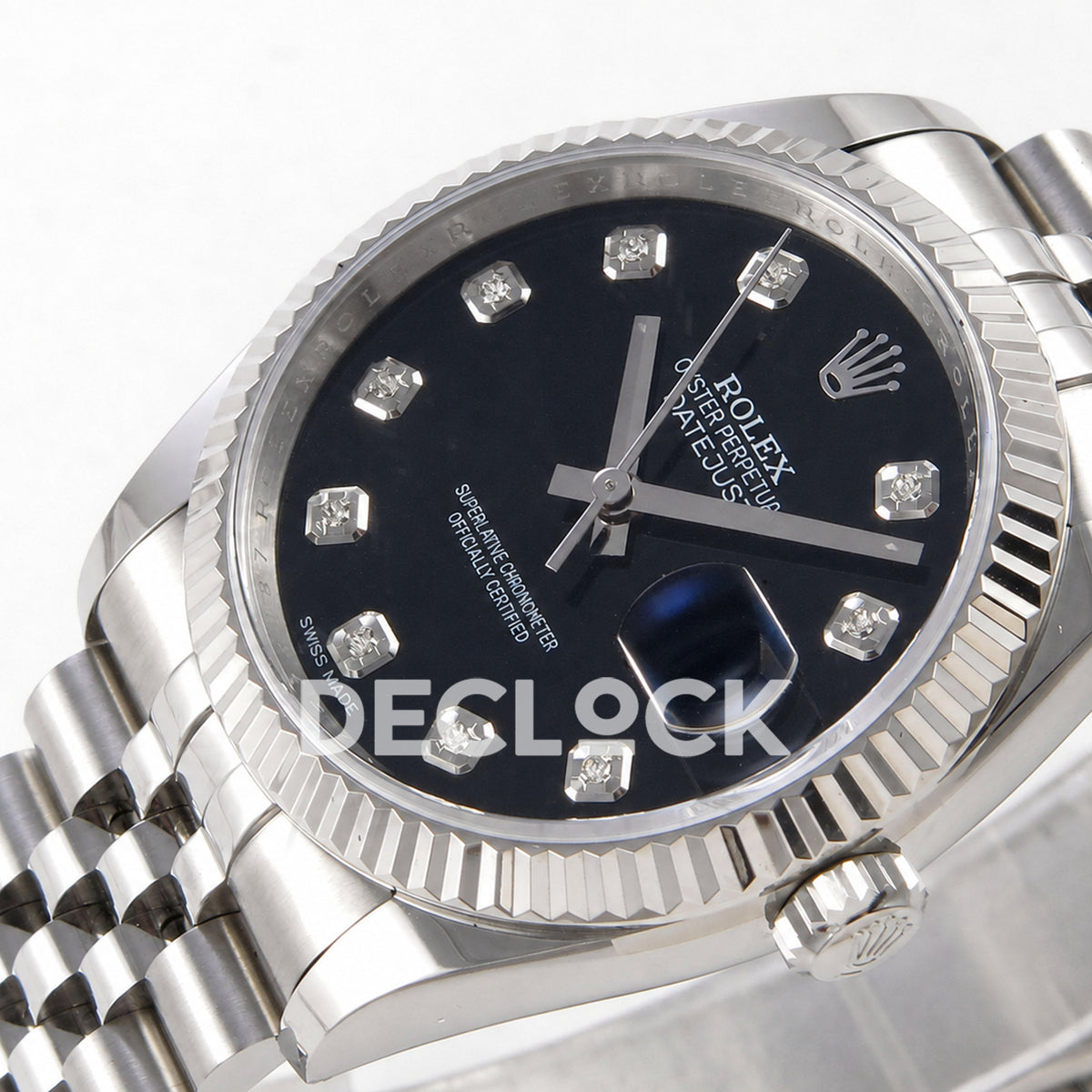Rolex Datejust 36mm 116234 Black Diamond Dial JRF VR3135 Replica