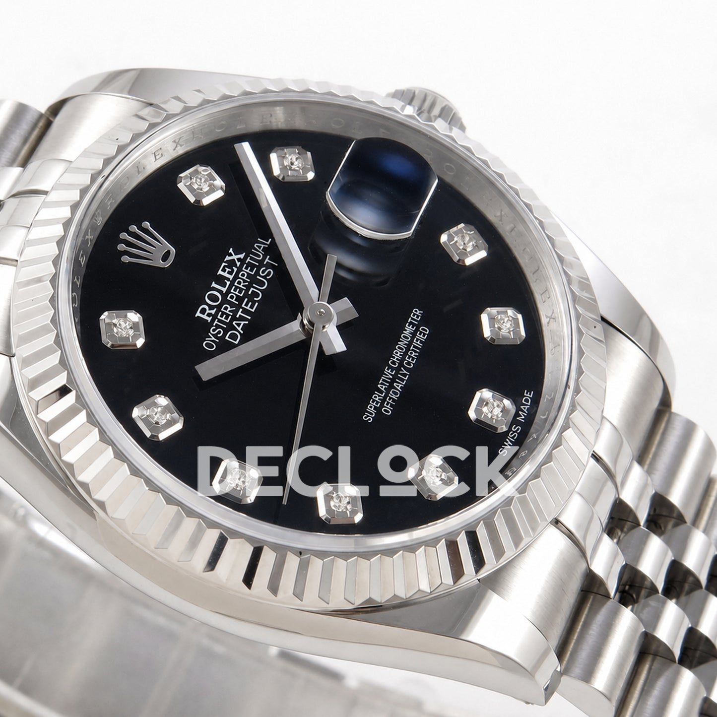 Rolex Datejust 36mm 116234 Black Diamond Dial JRF VR3135 Replica
