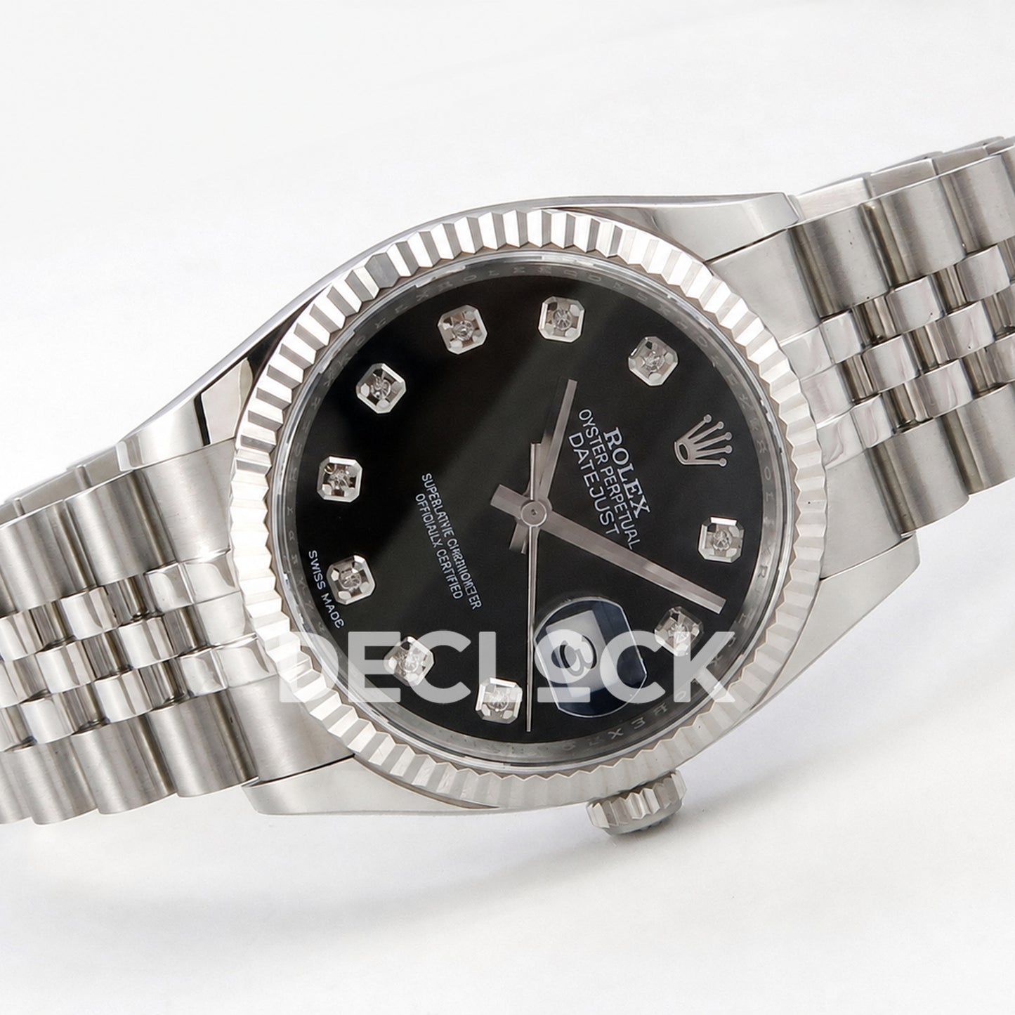 Rolex Datejust 36mm 116234 Black Diamond Dial JRF VR3135 Replica