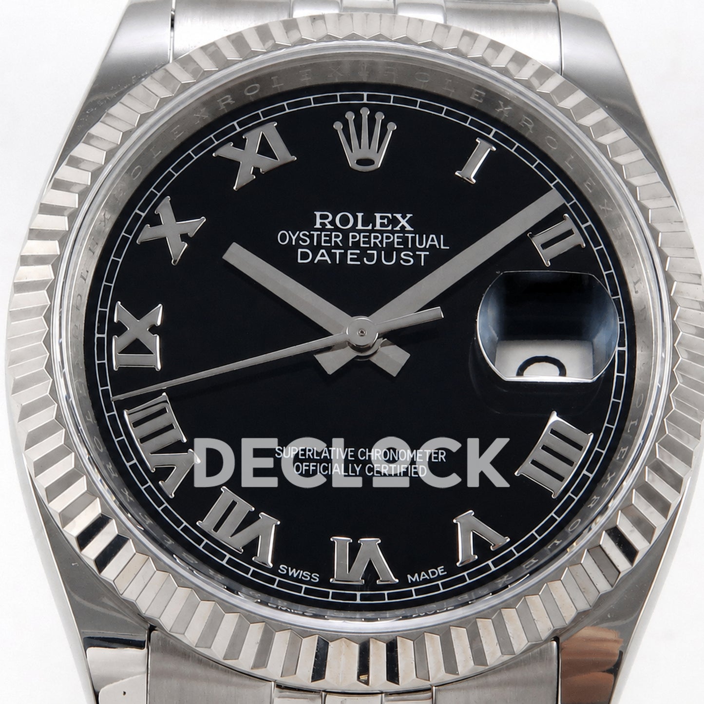 Rolex Datejust 36mm 116234 Black Roman Dial JRF VR3135 Super Clone