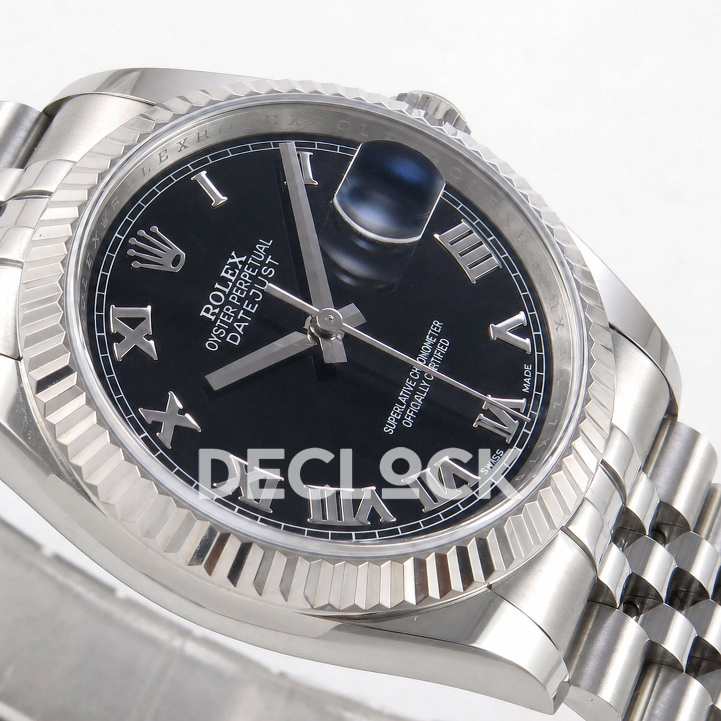 Rolex Datejust 36mm 116234 Black Roman Dial JRF VR3135 Super Clone