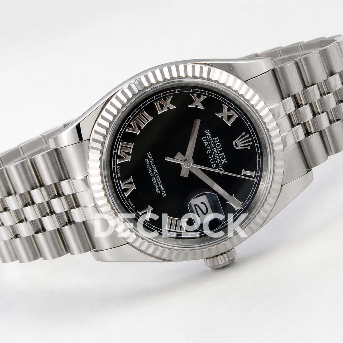 Rolex Datejust 36mm 116234 Black Roman Dial JRF VR3135 Super Clone