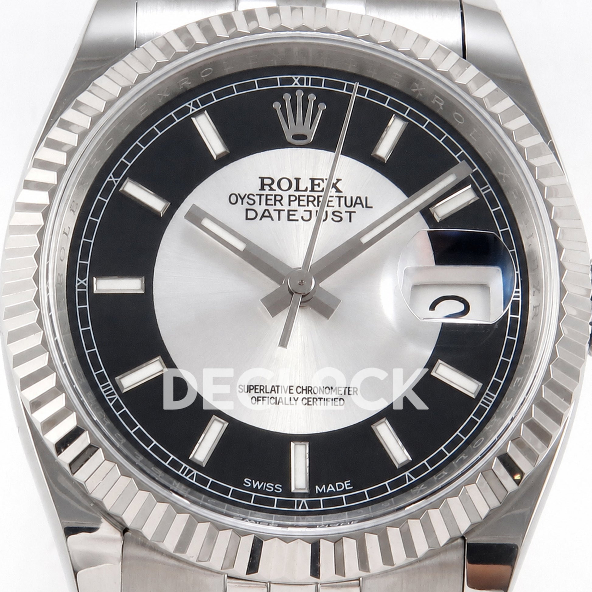 Rolex Datejust 36mm 116234 Black Silver Stick Dial JRF VR3135 Super Clone