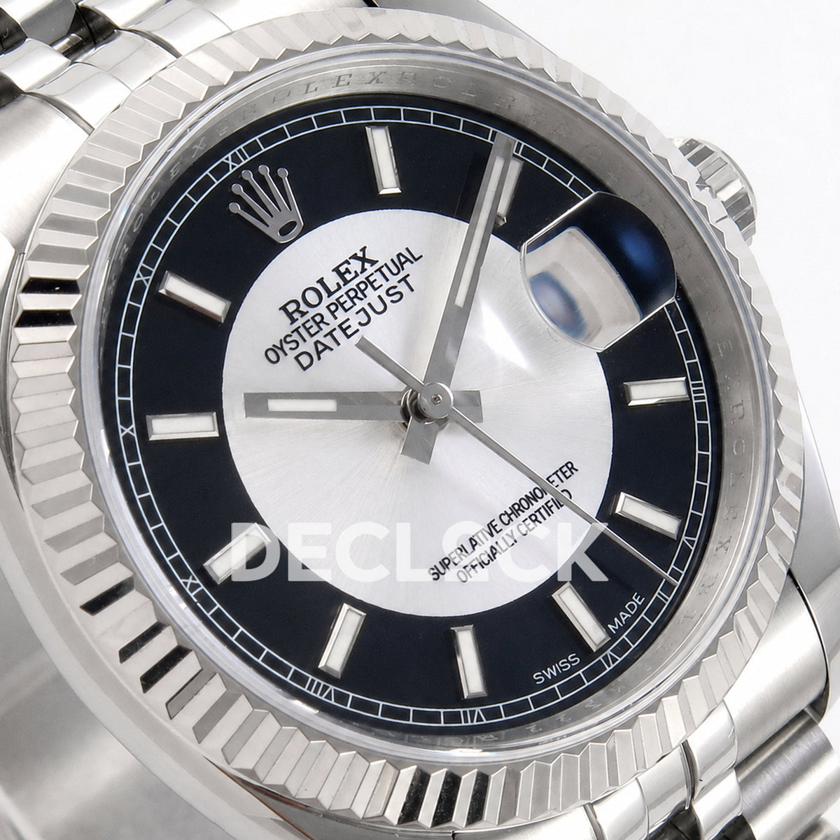 Rolex Datejust 36mm 116234 Black Silver Stick Dial JRF VR3135 Super Clone