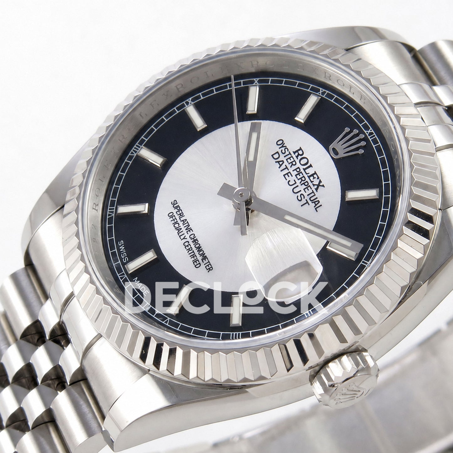 Rolex Datejust 36mm 116234 Black Silver Stick Dial JRF VR3135 Super Clone