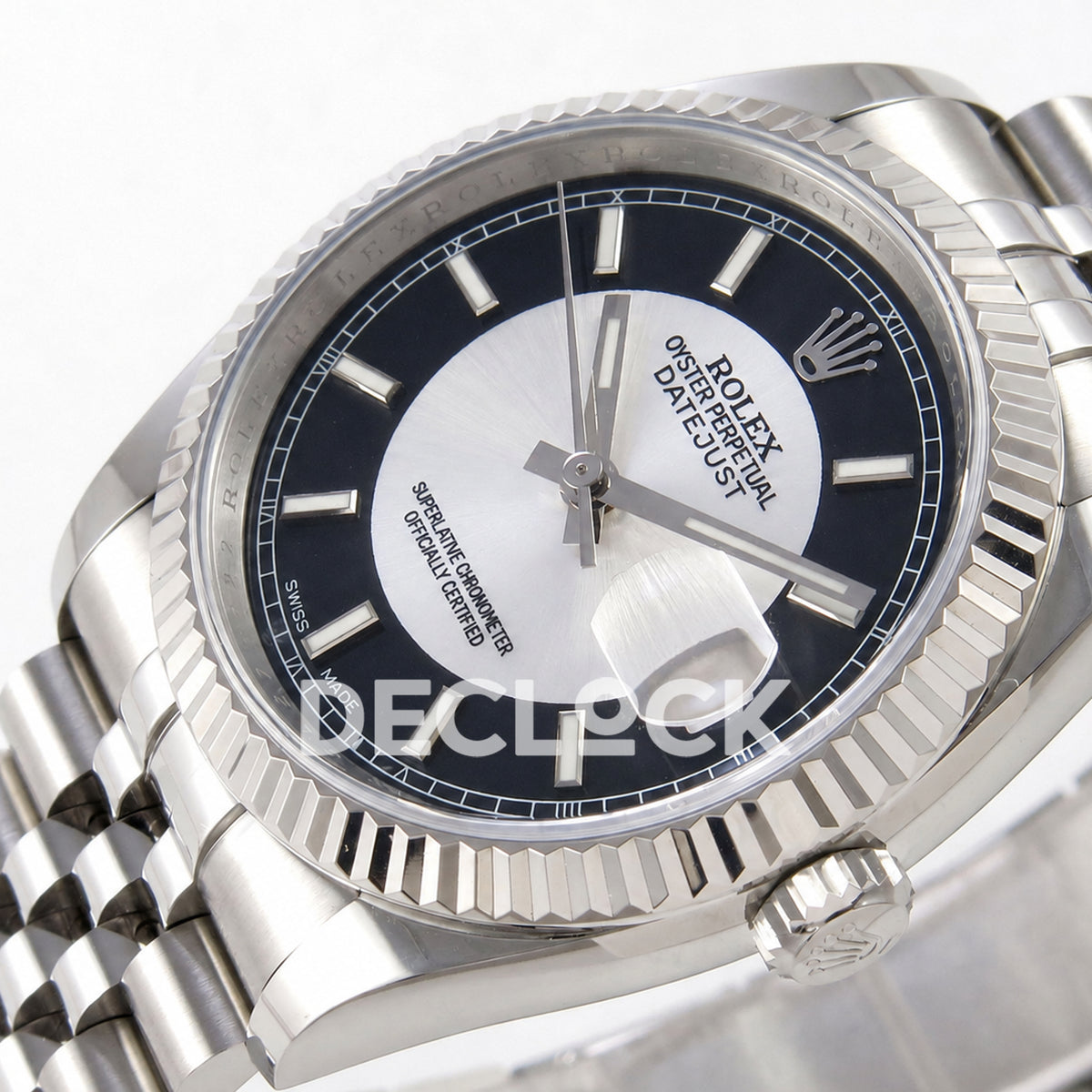 Rolex Datejust 36mm 116234 Black Silver Stick Dial JRF VR3135 Super Clone