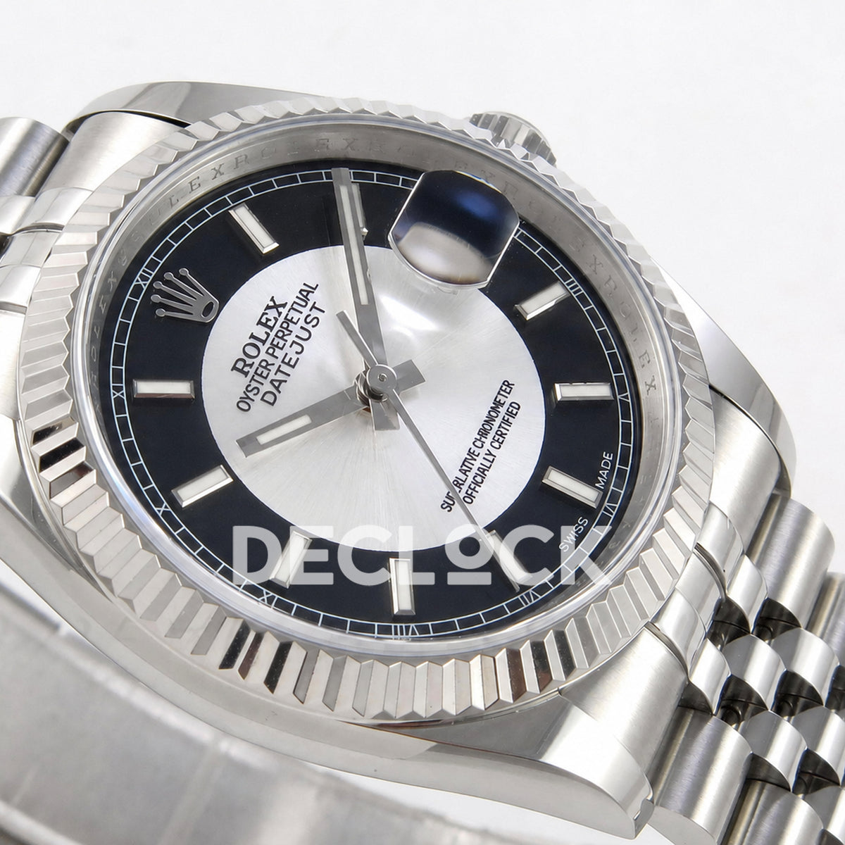 Rolex Datejust 36mm 116234 Black Silver Stick Dial JRF VR3135 Super Clone