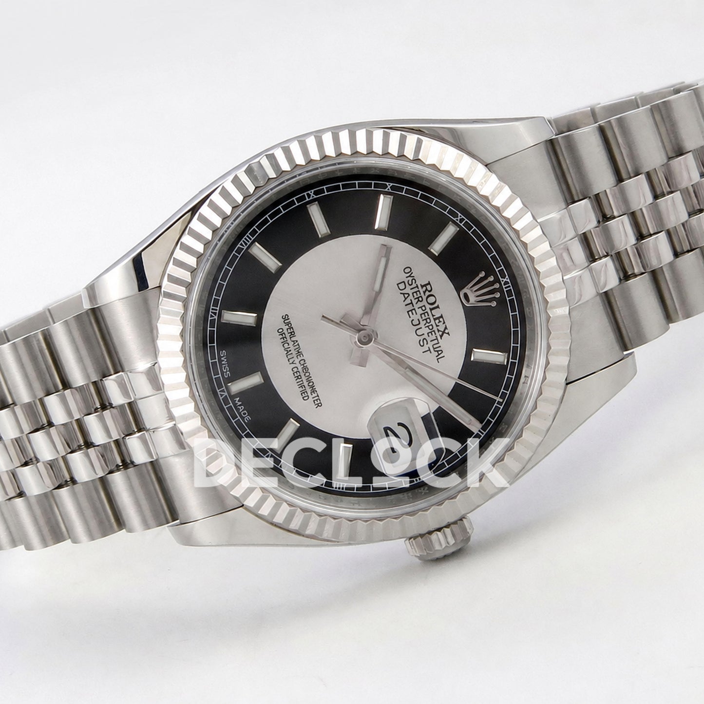 Rolex Datejust 36mm 116234 Black Silver Stick Dial JRF VR3135 Super Clone