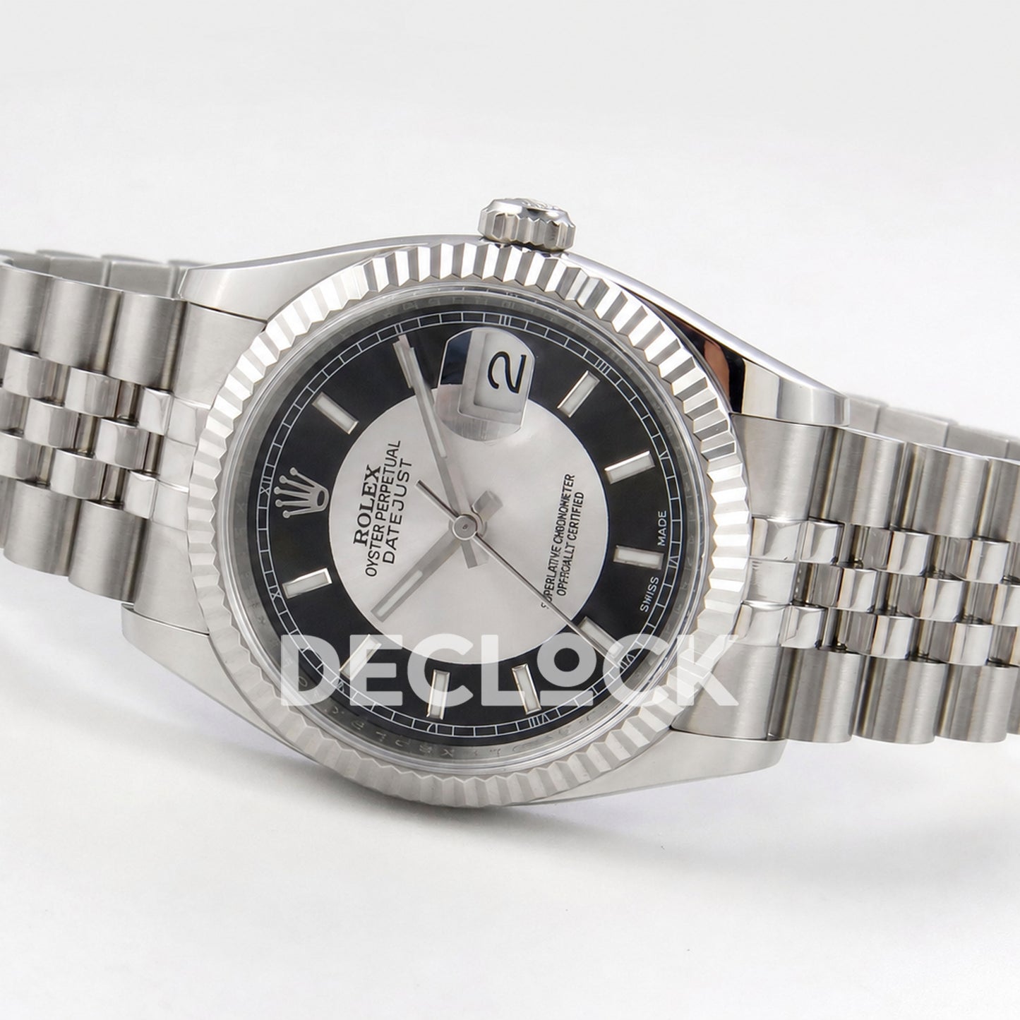 Rolex Datejust 36mm 116234 Black Silver Stick Dial JRF VR3135 Super Clone