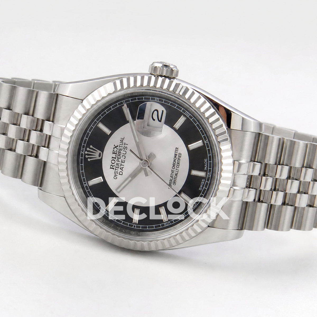 Rolex Datejust 36mm 116234 Black Silver Stick Dial JRF VR3135 Super Clone