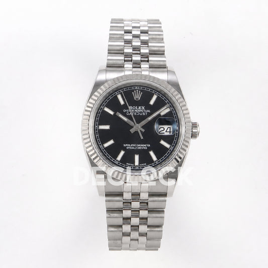 Rolex Datejust 36mm 116234 Black Stick Dial JRF VR3135 Replica