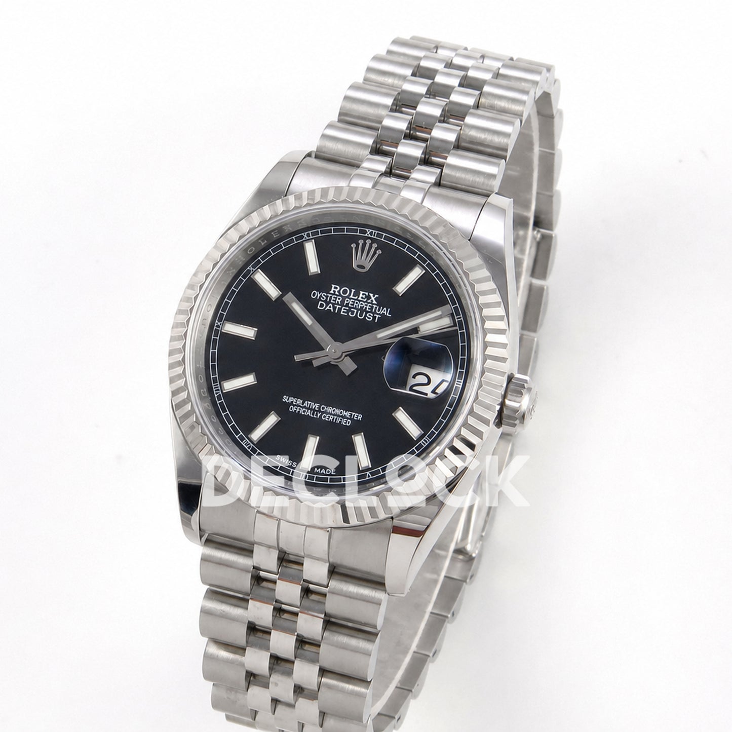 Rolex Datejust 36mm 116234 Black Stick Dial JRF VR3135 Replica
