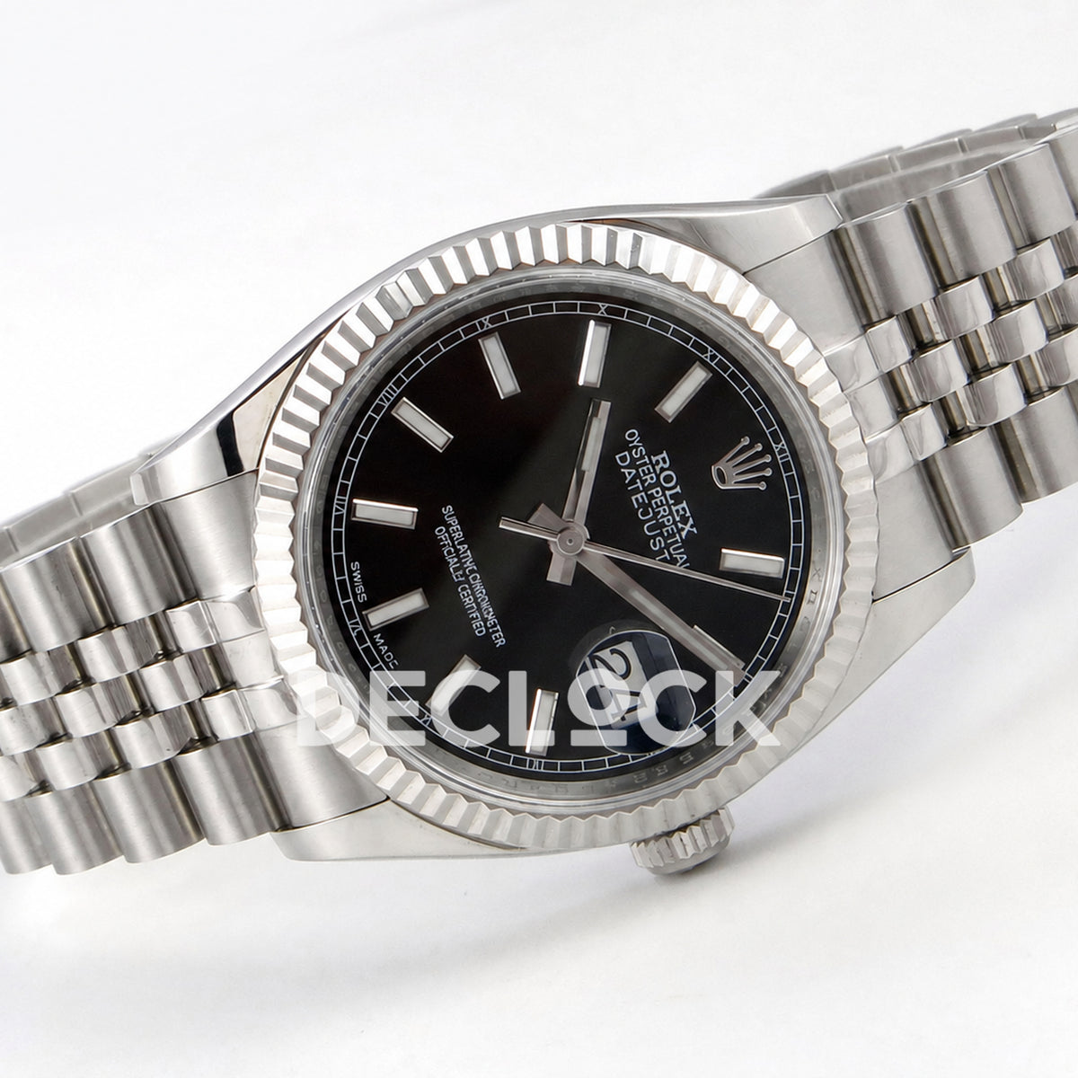 Rolex Datejust 36mm 116234 Black Stick Dial JRF VR3135 Replica