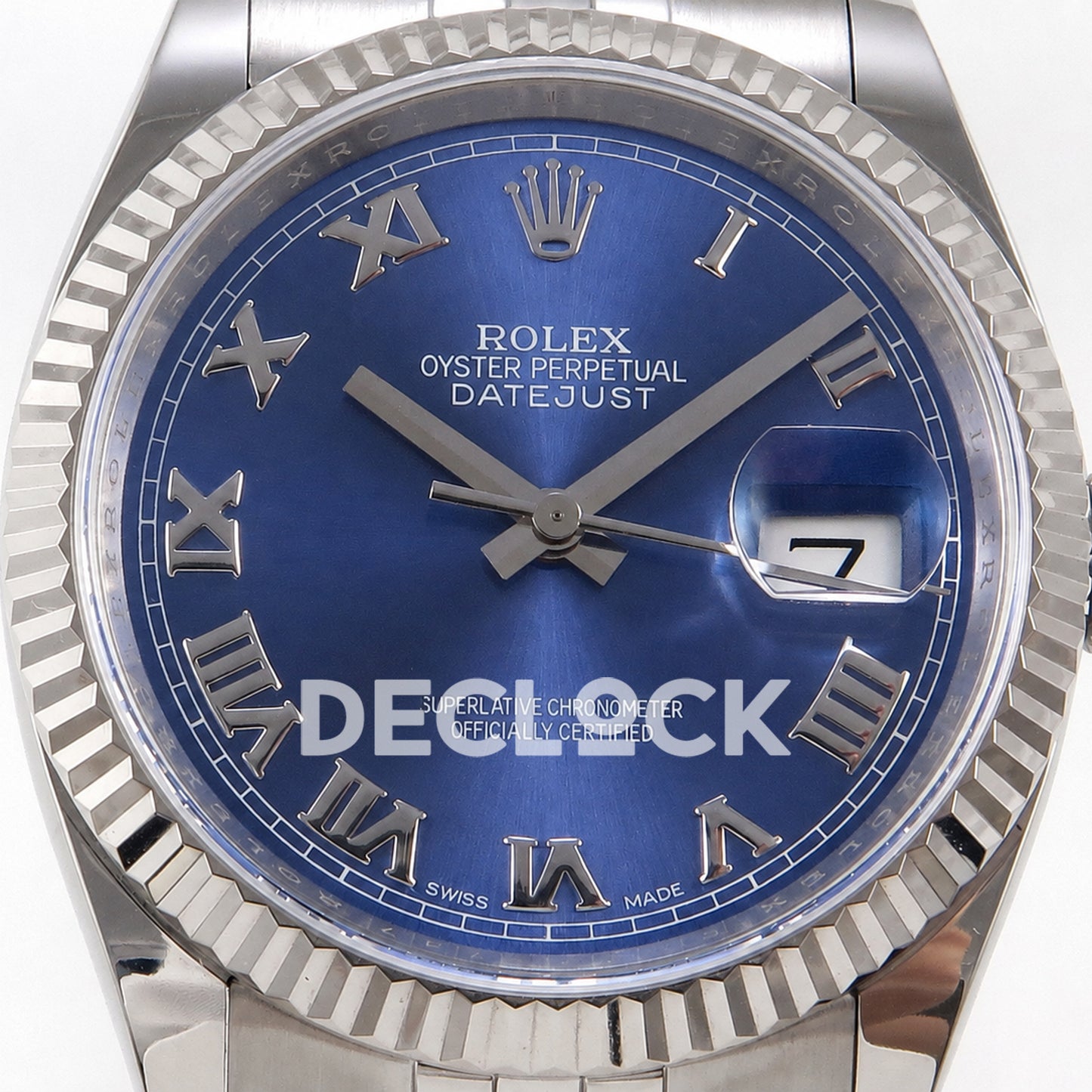 Rolex Datejust 36mm 116234 Blue Roman Dial JRF VR3135 Replica