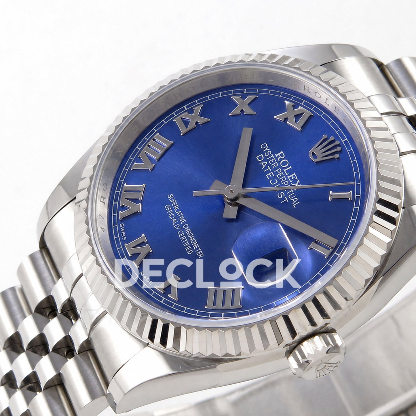 Rolex Datejust 36mm 116234 Blue Roman Dial JRF VR3135 Replica
