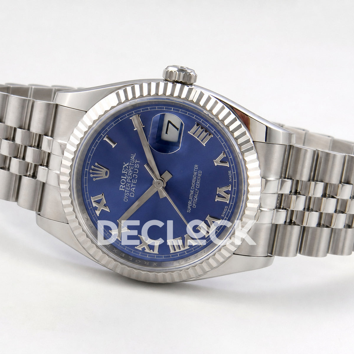 Rolex Datejust 36mm 116234 Blue Roman Dial JRF VR3135 Replica