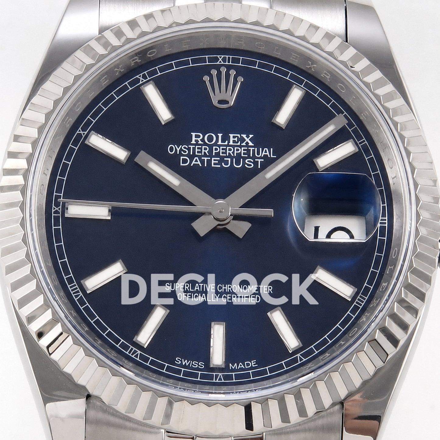 Rolex Datejust 36mm 116234 Blue Stick Dial JRF VR3135 Replica
