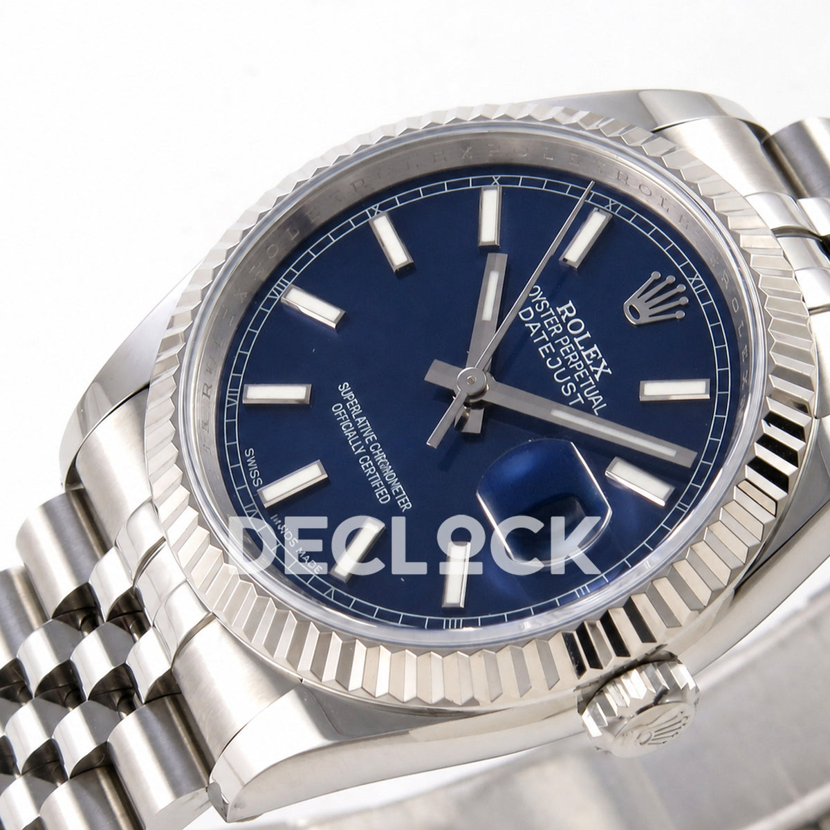 Rolex Datejust 36mm 116234 Blue Stick Dial JRF VR3135 Replica