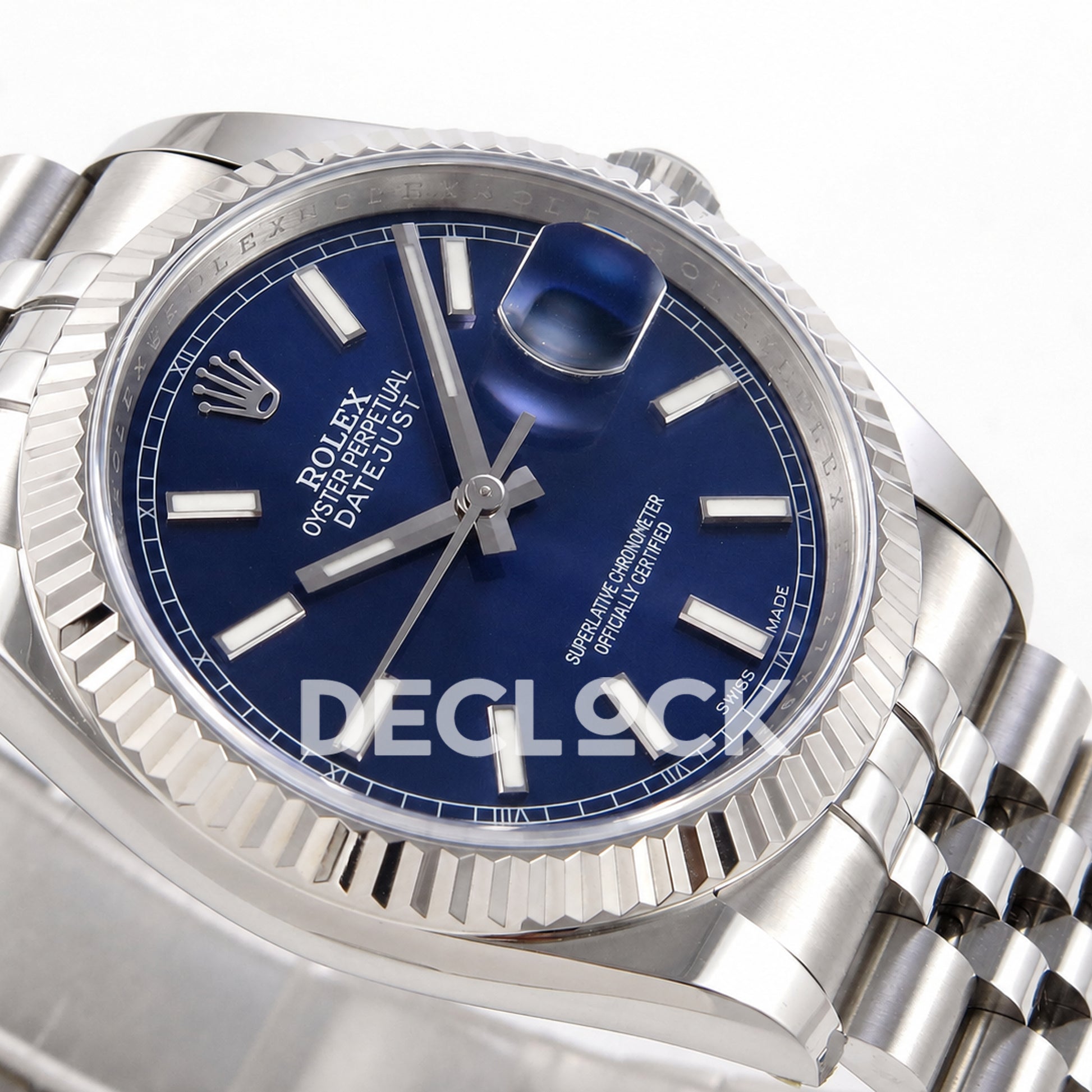 Rolex Datejust 36mm 116234 Blue Stick Dial JRF VR3135 Replica