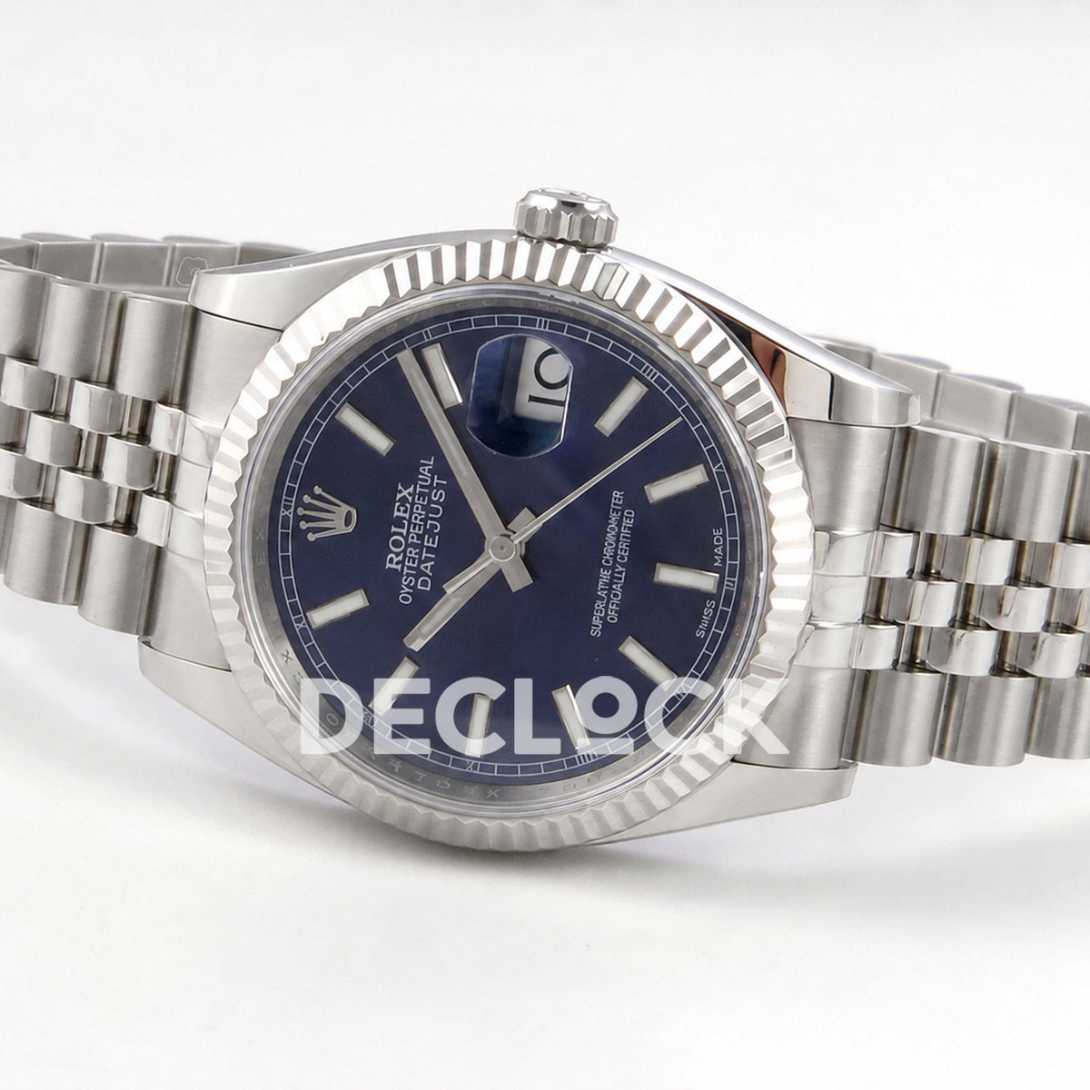 Rolex Datejust 36mm 116234 Blue Stick Dial JRF VR3135 Replica